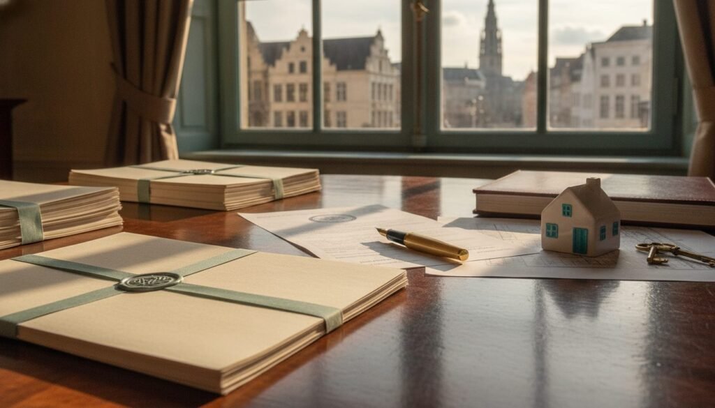 Documents de vente et maquette de maison, démarches pour vendre un bien immobilier