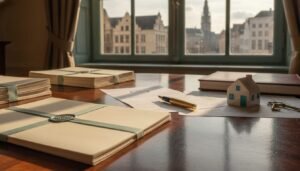 Documents de vente et maquette de maison, démarches pour vendre un bien immobilier